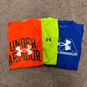 Under Armour Boys' Short Sleeve Tech Tees - set of 3, size L